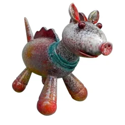 Mazzotti 1903 Scultura animale con ringhio> Statuine