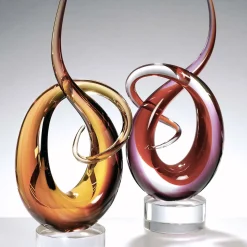 Fornace Mian Scultura arancione Nodus> Sculture Decorative