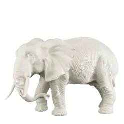 VGnewtrend Scultura bianca a forma di elefante di padre africano> Statuine