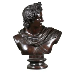 Fonderia Artistica Ruocco Scultura Busto Apollo in bronzo> Sculture Decorative