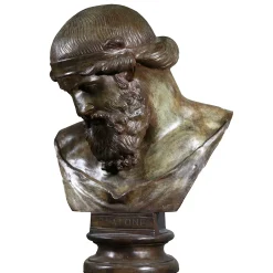 Fonderia Artistica Ruocco Scultura Busto Platone in bronzo><noscript><img width=