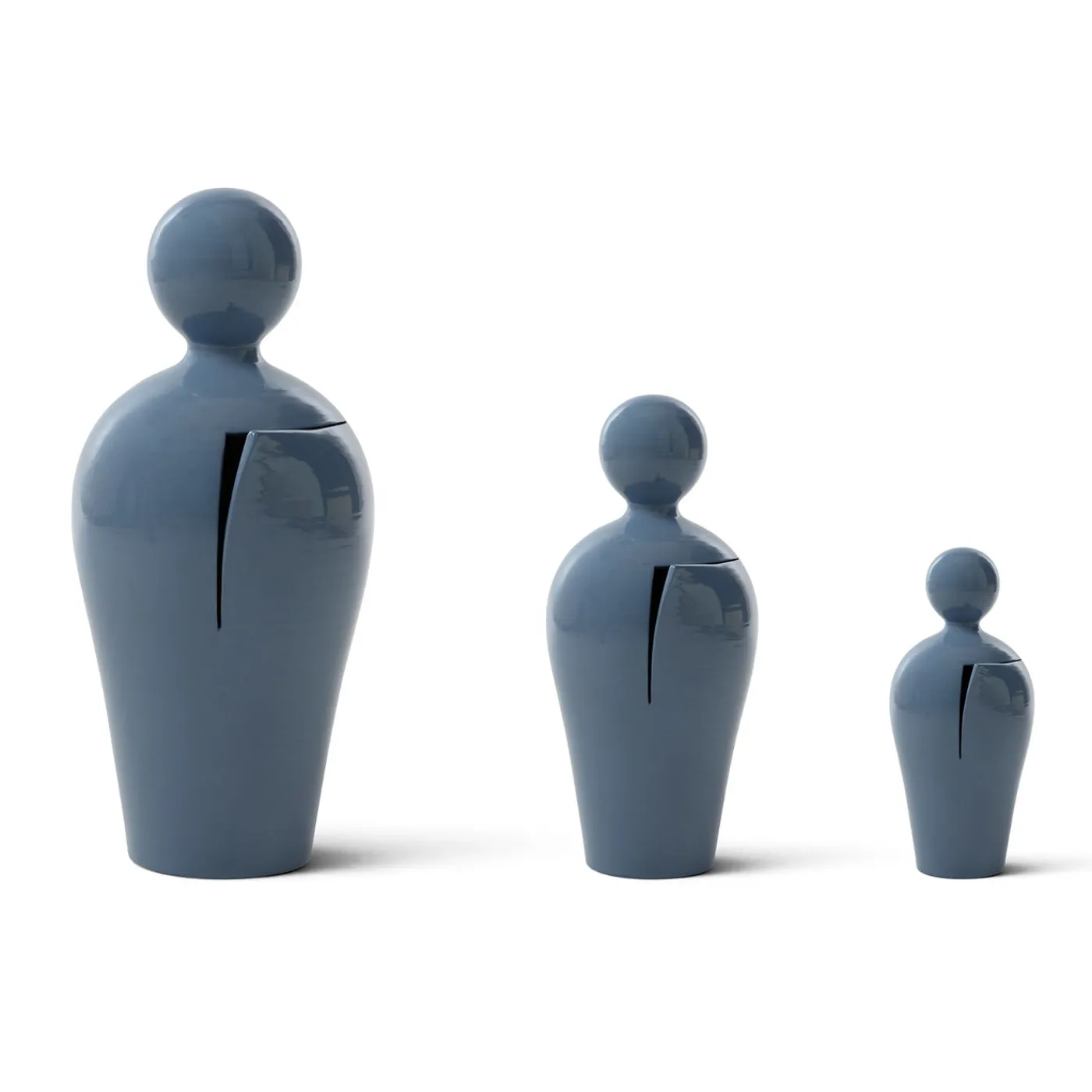 SANTOPECCATORE Scultura Da in Ceramica Azzurra> Sculture Decorative