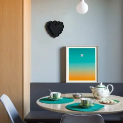 Amelia Corvino Scultura Da Parete Milagros Cuore Sacro In Gesso Nero><noscript><img width=