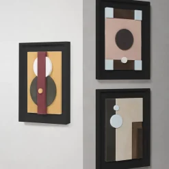 Giobagnara Scultura decorativa da parete Tabou con cornice nera #1><noscript><img width=