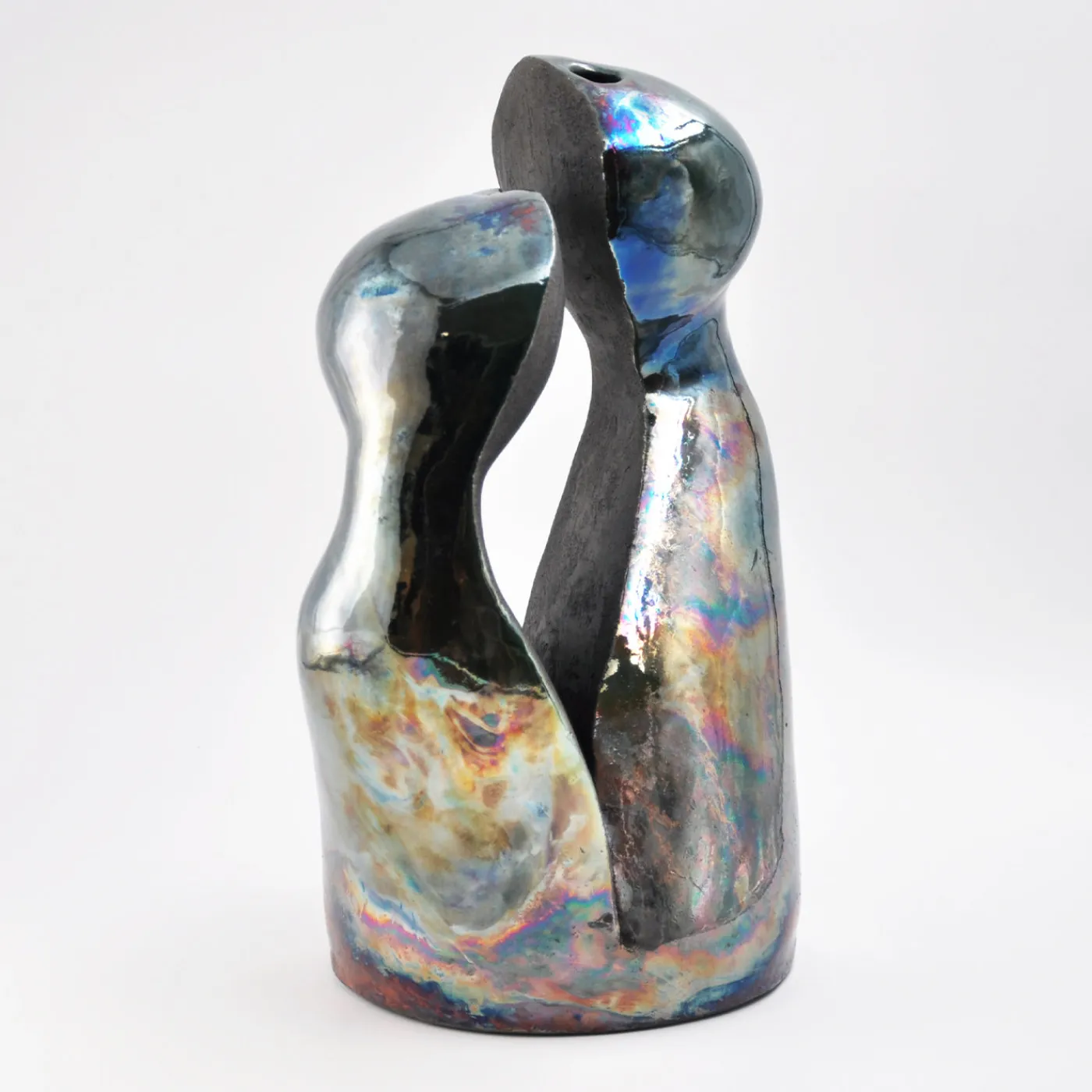 Design Center 1991 Scultura decorativa Intesa in ceramica di Nino Basso> Sculture Decorative