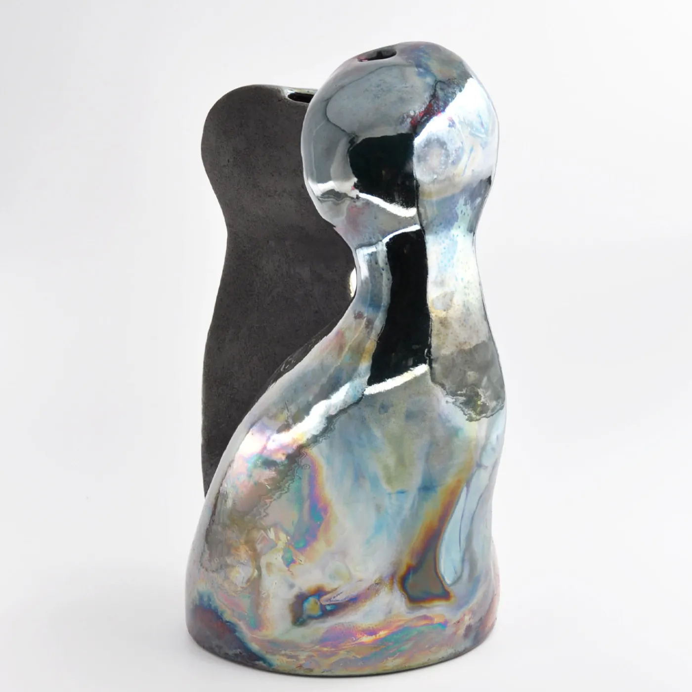 Design Center 1991 Scultura decorativa Intesa in ceramica di Nino Basso> Sculture Decorative