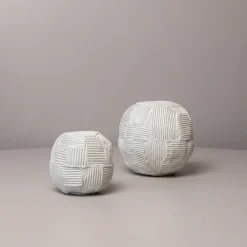 Paola Paronetto Scultura Decorativa Sfero Cartoccio Bianca> Sculture Decorative