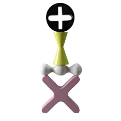 Bitossi Ceramiche Scultura Decorativa Totem Nera Verde Bianca e Rosa di Karim Rashid> Sculture Decorative