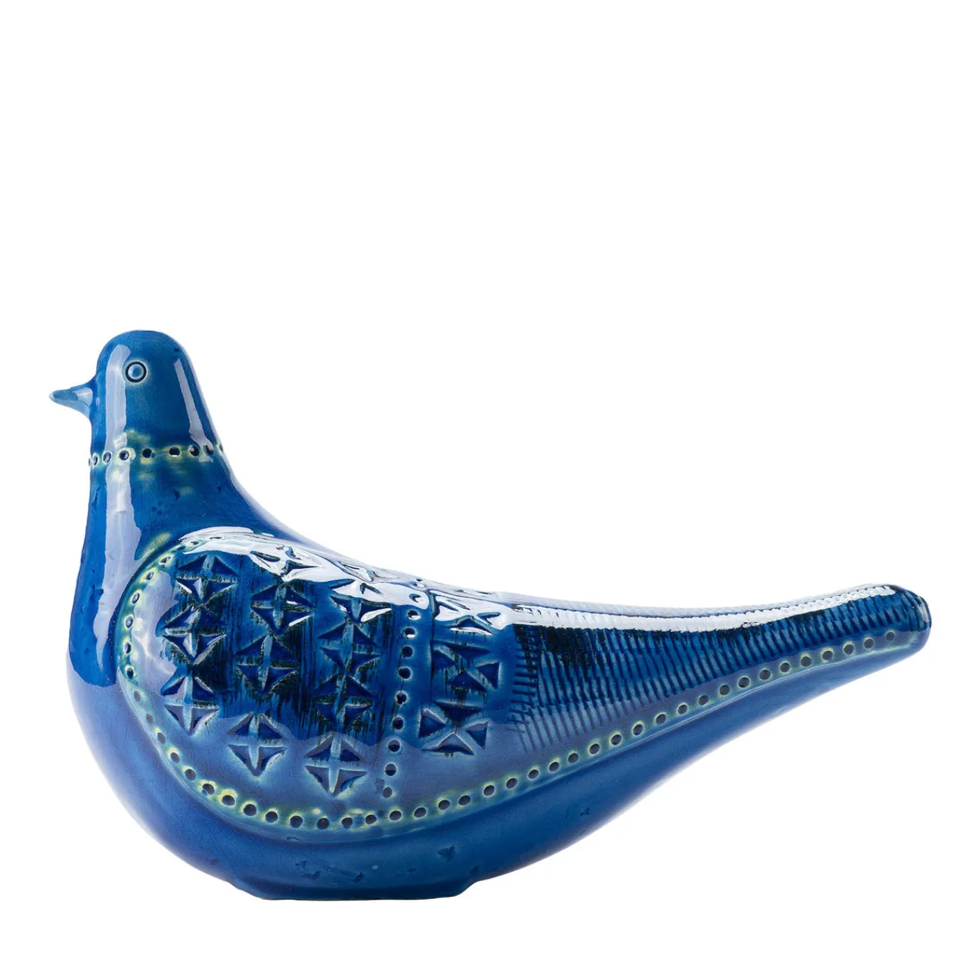 Bitossi Ceramiche Scultura di colomba blu di Aldo Londi> Statuine