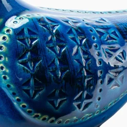 Bitossi Ceramiche Scultura di colomba blu di Aldo Londi><noscript><img width=