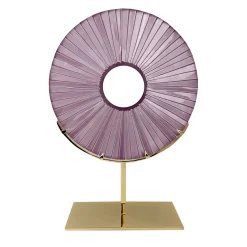 Ghirò Studio Scultura di cristallo rosa occhio> Sculture Decorative