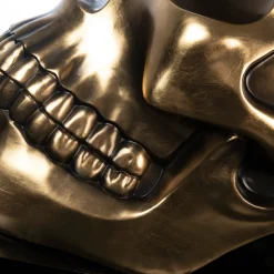 VGnewtrend Scultura di teschio d'oro><noscript><img width=