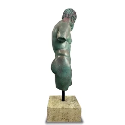 Fonderia Artistica Ruocco Scultura Ercole Farnese Frammento in bronzo con patina verde> Sculture Decorative