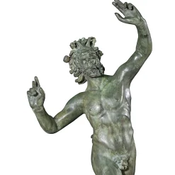 Fonderia Artistica Ruocco Scultura Fauno danzante in bronzo patinato verde> Sculture Decorative