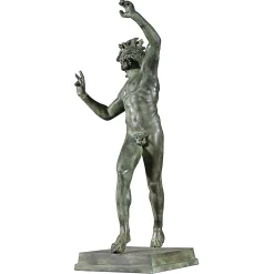 Fonderia Artistica Ruocco Scultura Fauno danzante in bronzo patinato verde><noscript><img width=