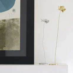 Opinion Ciatti Scultura floreale in ottone Papavero> Sculture Decorative