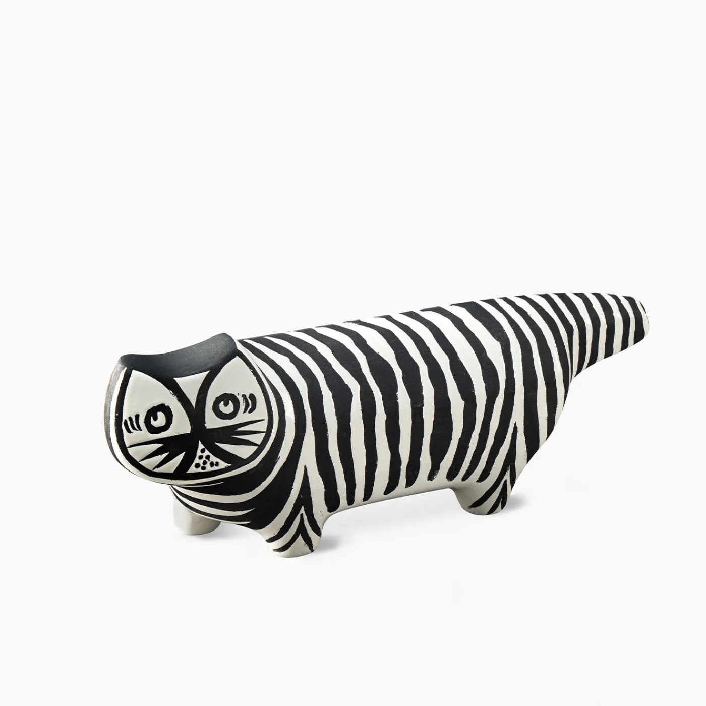 Bitossi Ceramiche Scultura Gatto Tigrato di Aldo Londi> Statuine