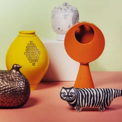 Bitossi Ceramiche Scultura Gatto Tigrato di Aldo Londi><noscript><img width=