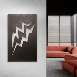 Marzia Boaglio Scultura in alluminio Fulmini Burn><noscript><img width=