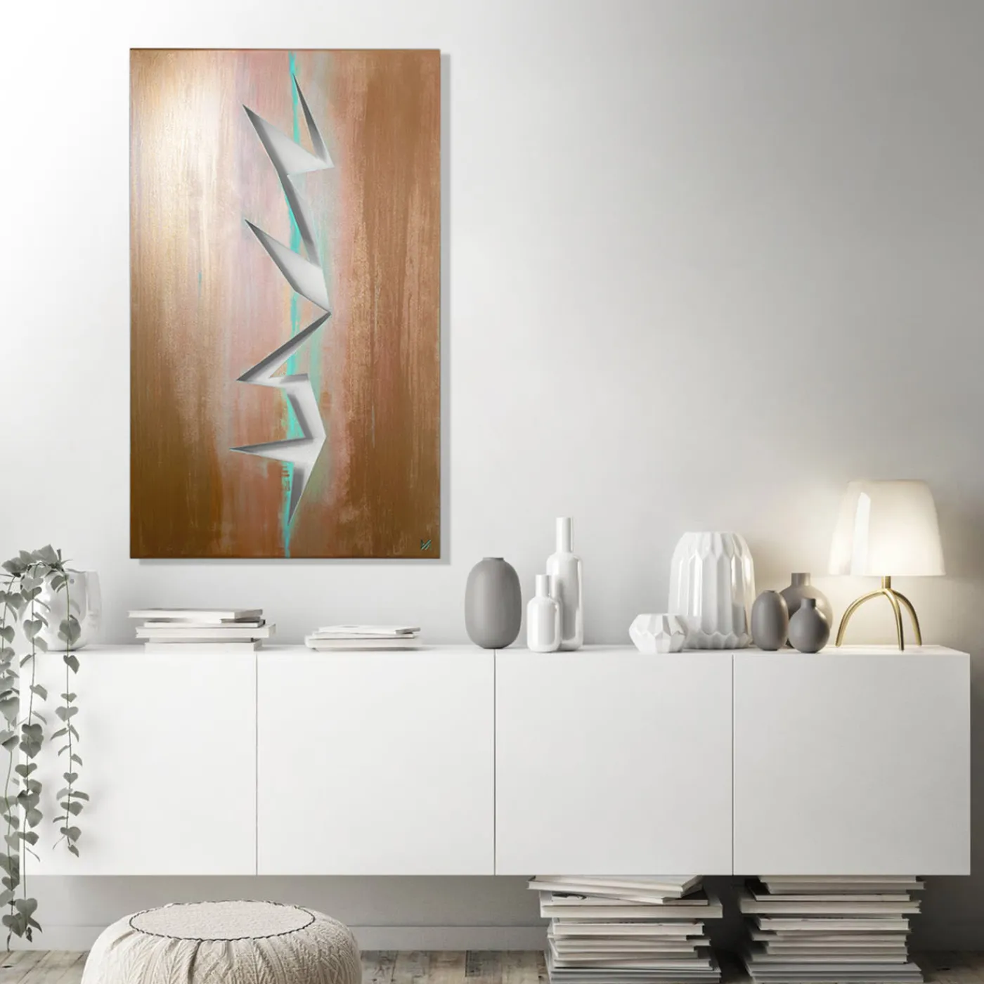 Marzia Boaglio Scultura in bronzo all'alluminio Squarcio> Pannelli Decorativi