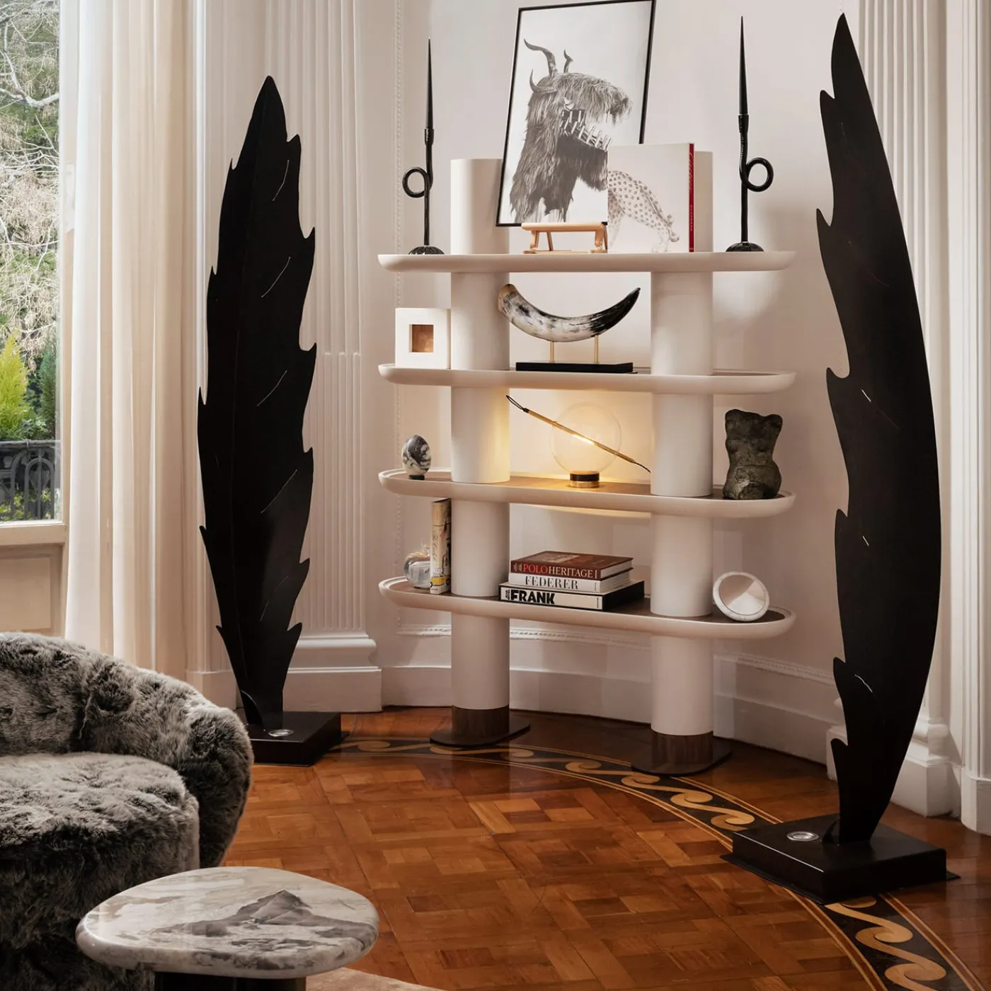 Arcahorn Scultura in corno di Cigno> Sculture Decorative