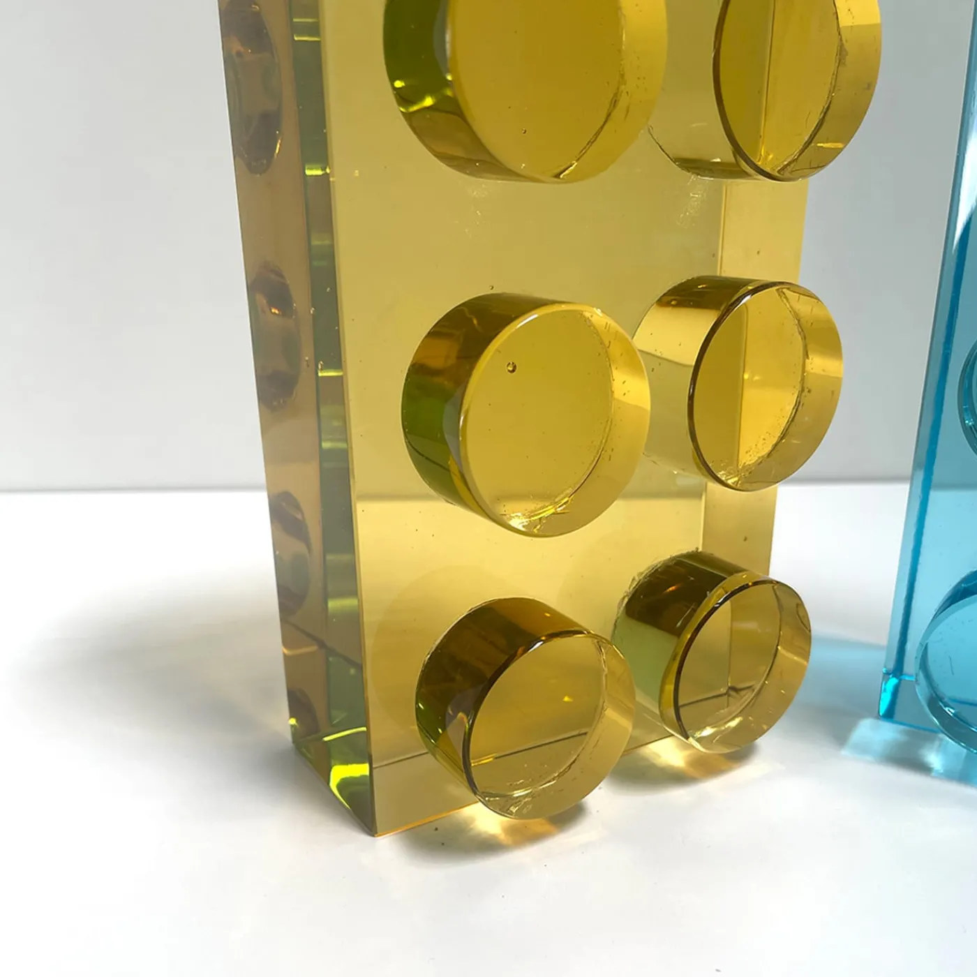 Ghirò Studio Scultura in cristallo giallo Brick realizzata a mano> Sculture Decorative
