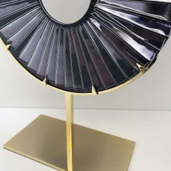 Ghirò Studio Scultura in cristallo nero Eye><noscript><img width=