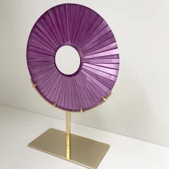 Ghirò Studio Scultura in cristallo viola Eye><noscript><img width=