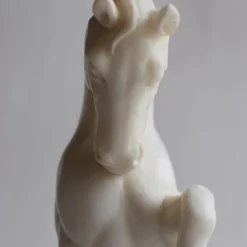 Todini Sculture Scultura in marmo a frammento di cavallo con base> Statuine