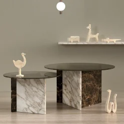 Monitillo 1980 Scultura in Marmo Beige Safari Ippopotamo di Matteo Ragni><noscript><img width=