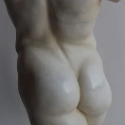 Todini Sculture Scultura in marmo di Carrara torso di satiro con base><noscript><img width=