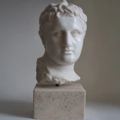 Todini Sculture Scultura in marmo di Carrara Apoxyomenos con base><noscript><img width=