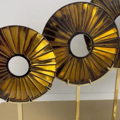 Ghirò Studio Scultura in vetro ambrato a tre occhi> Sculture Decorative