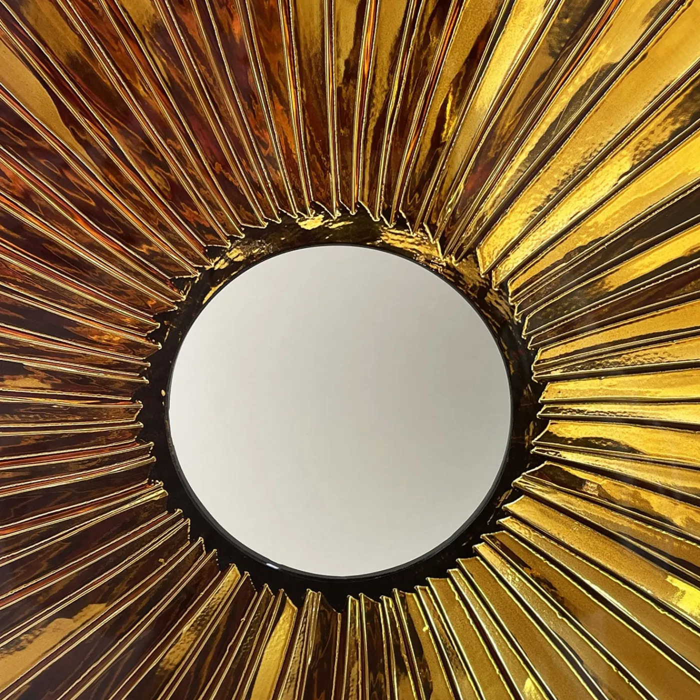 Ghirò Studio Scultura in vetro ambrato a tre occhi> Sculture Decorative