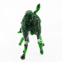 Madeforsoul Scultura in vetro di Murano con toro verde><noscript><img width=