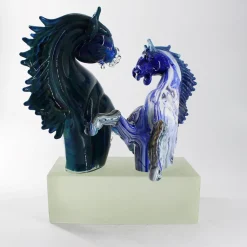 Madeforsoul Scultura in vetro di Murano Grand Horses><noscript><img width=