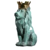 Fonderia Artistica Ruocco Scultura Leone stilizzato seduto in bronzo> Sculture Decorative