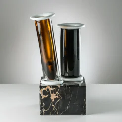 Venini Scultura Marito e Moglie di Ettore Sottsass> Vasi Decorativi