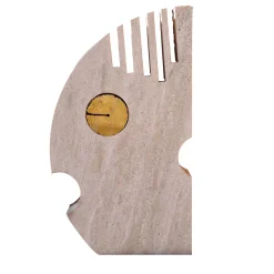 Espidesign by Paola Speranza Scultura Moon Double Face in Travertino Romano e Persiano> Statuine