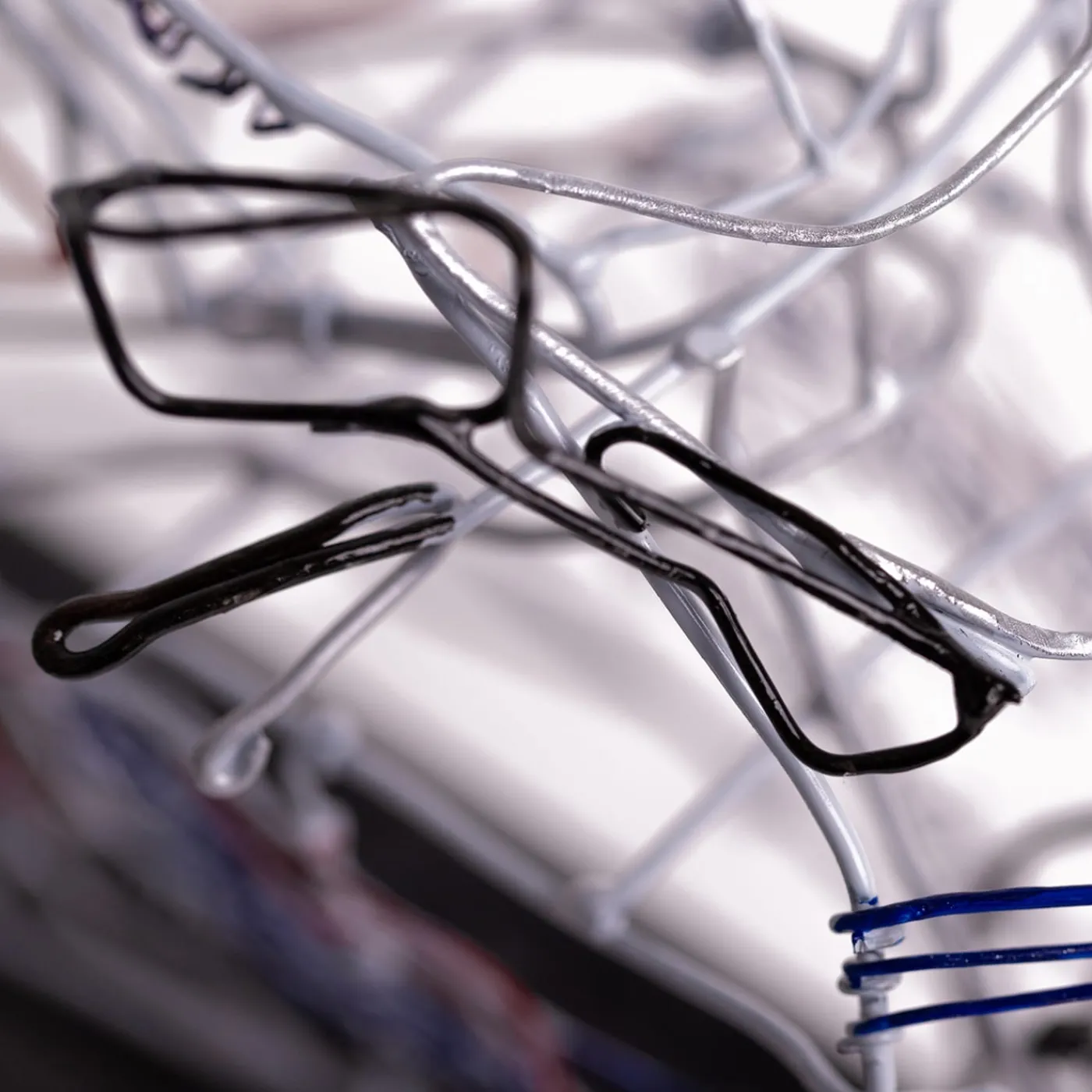 Profilo Scultura Moto da corsa in filo metallico> Statuine