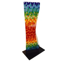 VéVé Glass Scultura multicolore in vetro di Murano Manhattan Impression> Sculture Decorative