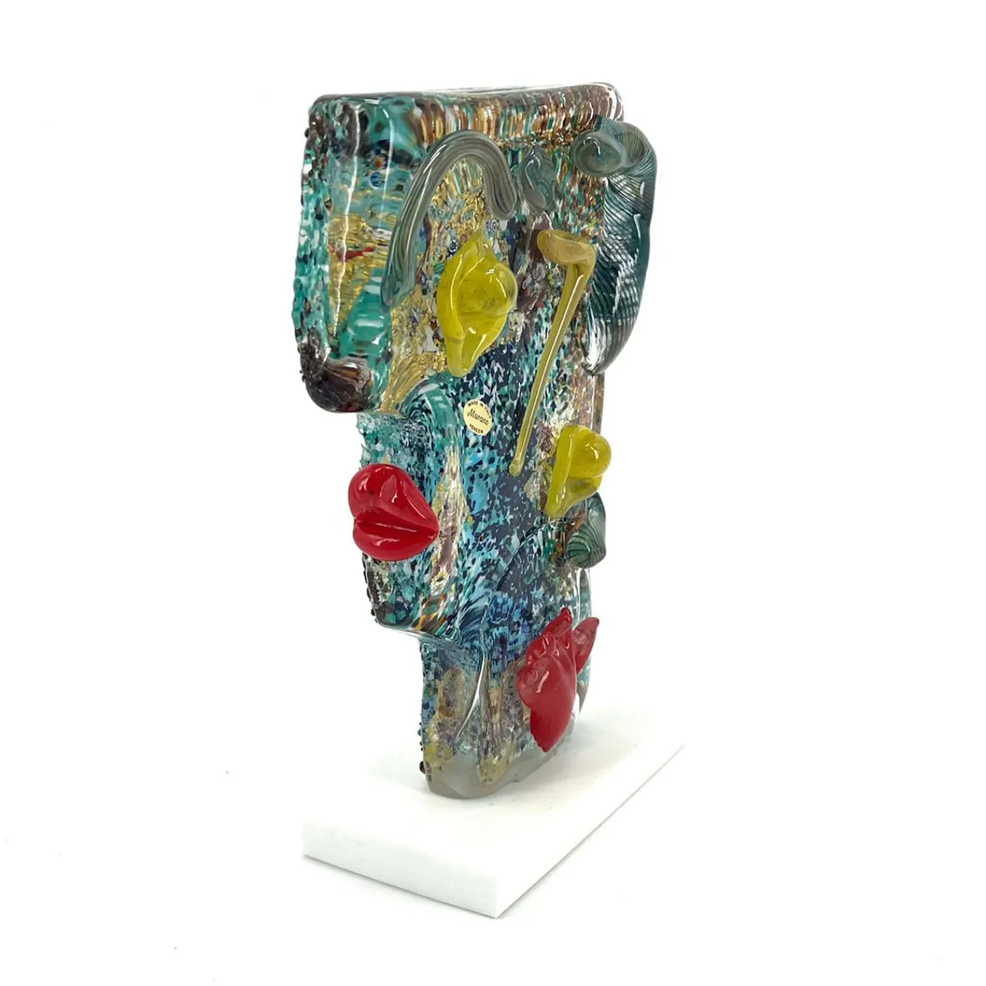 Officine di Murano 1295 Scultura multicolore Picasso> Sculture Decorative