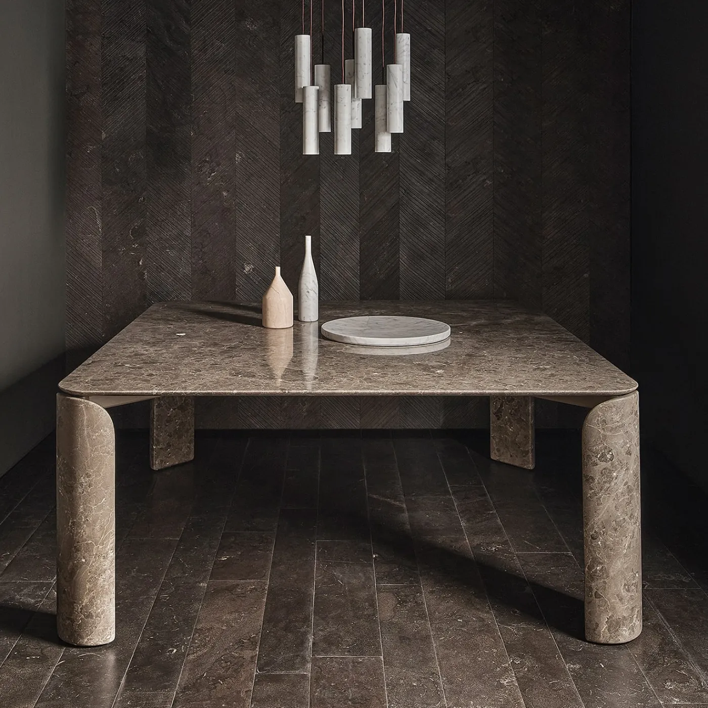 Salvatori Scultura Omaggio a Morandi in marmo bianco di Carrara> Bottiglie Decorative