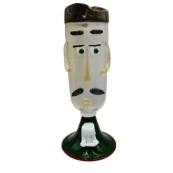 Fornace Mian Scultura policroma antropomorfa Faccia Uomo> Statuine