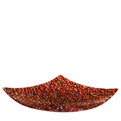 VéVé Glass Scultura Rombo Red Sunshine> Sculture Decorative