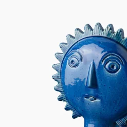 Bitossi Ceramiche Scultura Sole blu di Aldo Londi><noscript><img width=