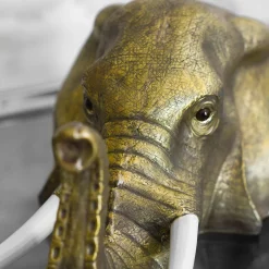 Molto Collectibles Scultura Testa di Elefante in Ottone><noscript><img width=