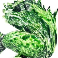 Officine di Murano 1295 Scultura verde di pesce tropicale> Statuine