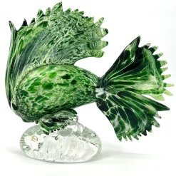 Officine di Murano 1295 Scultura verde di pesce tropicale><noscript><img width=
