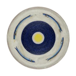 Pierfrancesco Solimene Segni Quattro Piatto di pesce> Piatti Decorativi